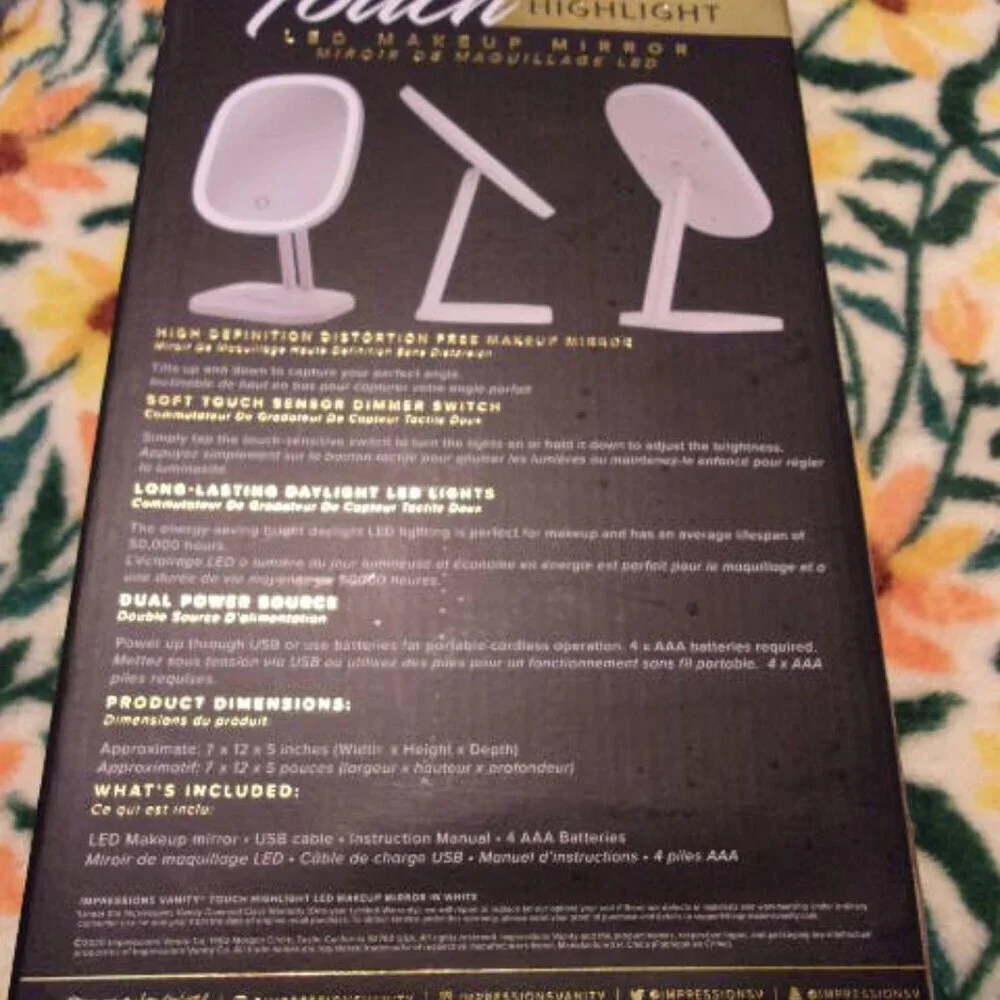 Impressions Vanity Company Touch Highlight LED Makeup Mirror